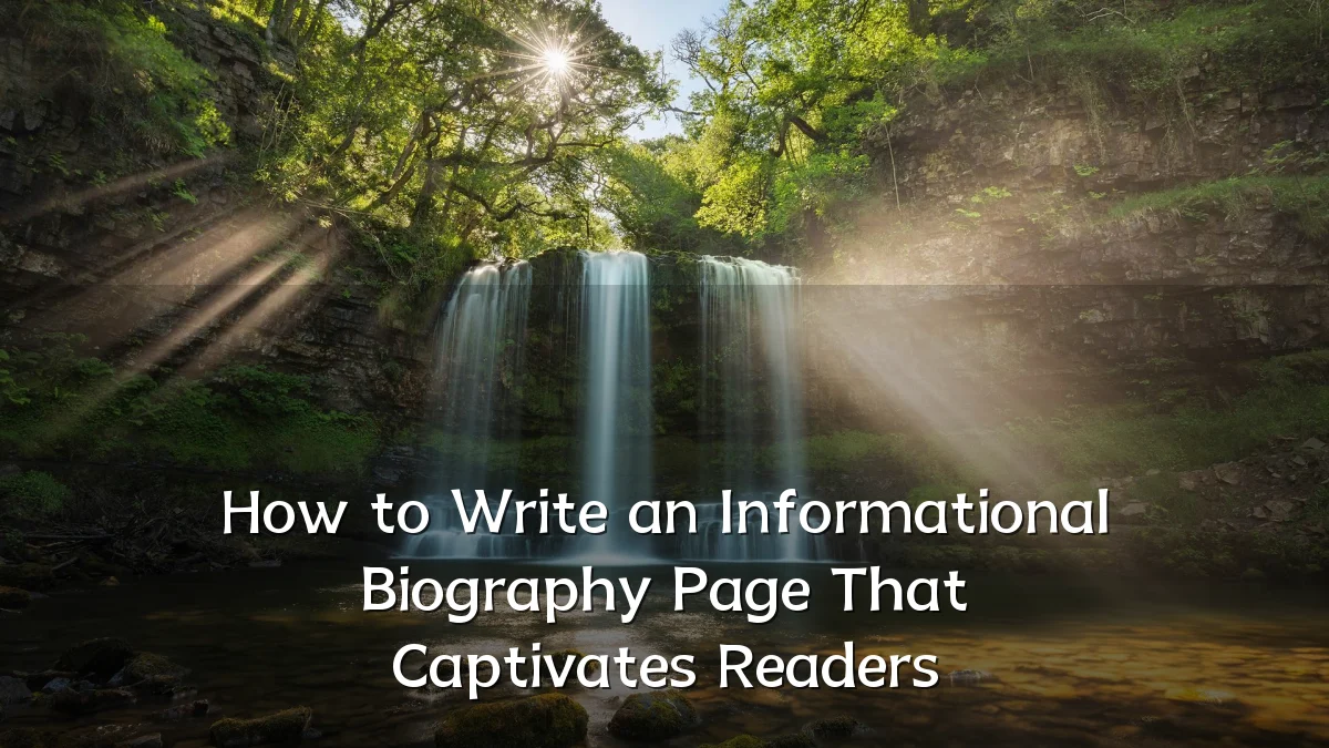 How to Write an Informational Biography Page That Captivates Readers