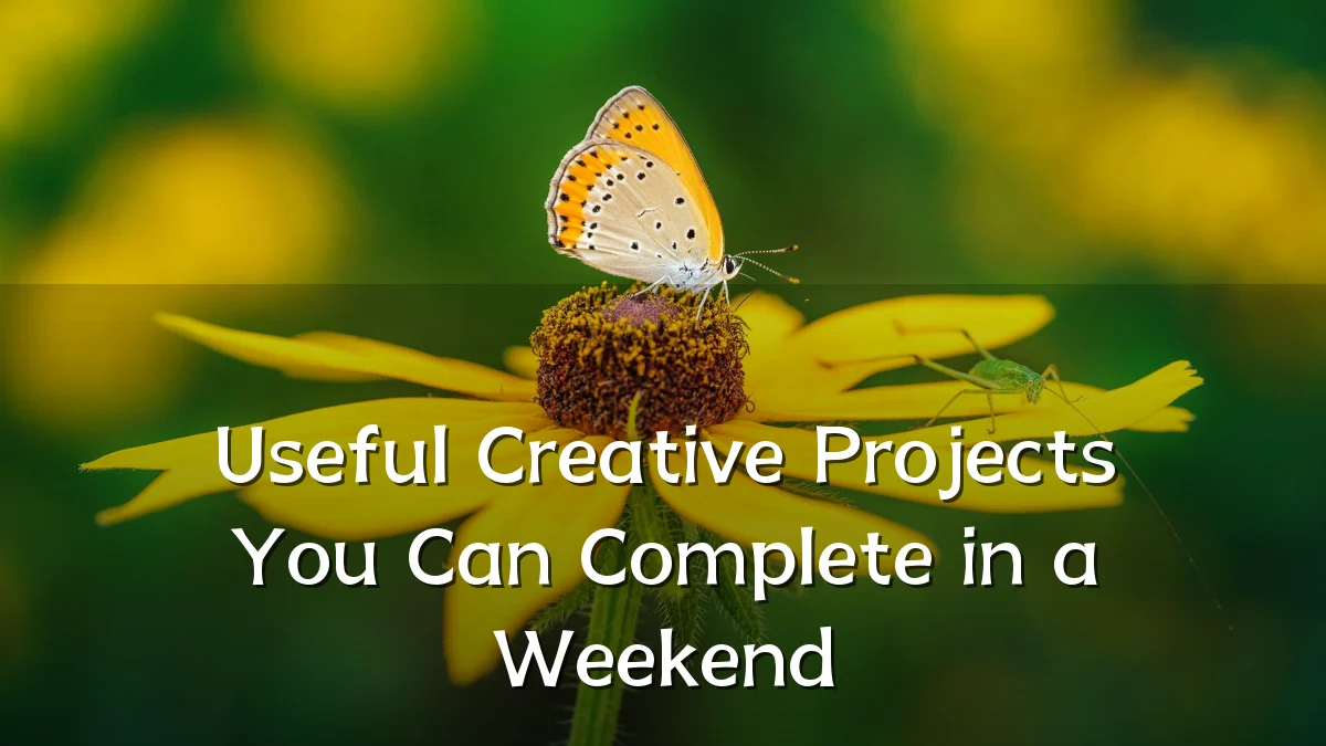 Useful Creative Projects You Can Complete in a Weekend