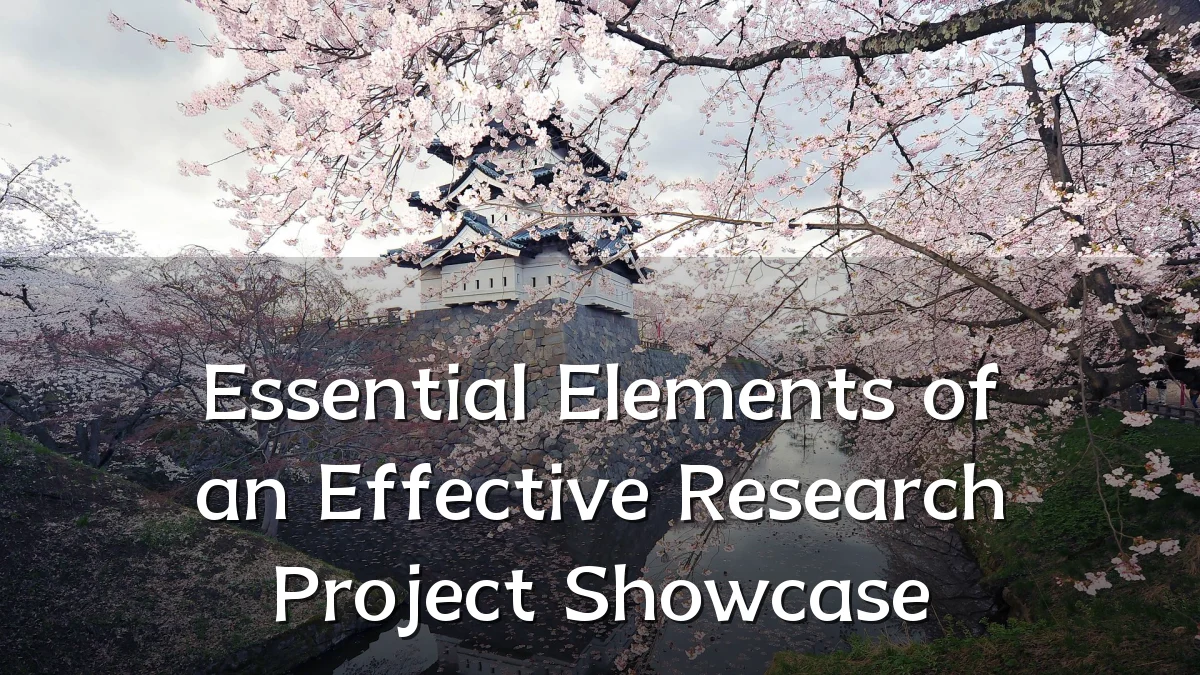 Essential Elements of an Effective Research Project Showcase