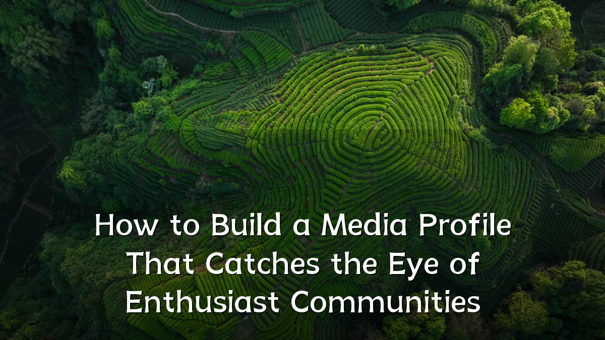 How to Build a Media Profile That Catches the Eye of Enthusiast Communities
