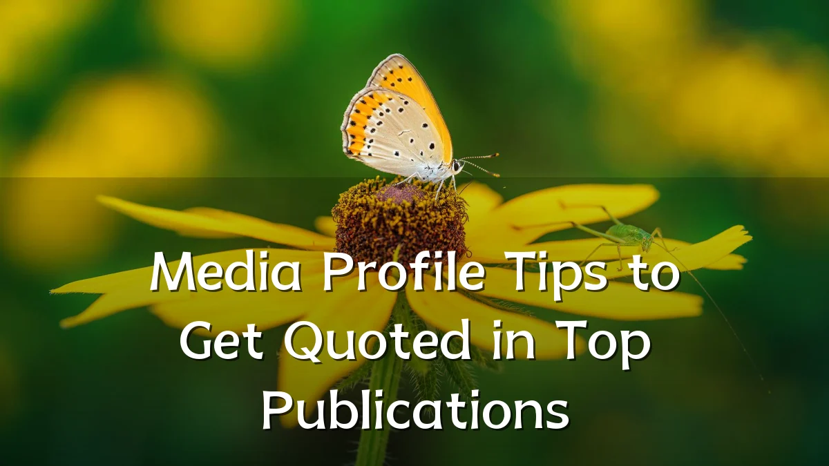 Media Profile Tips to Get Quoted in Top Publications