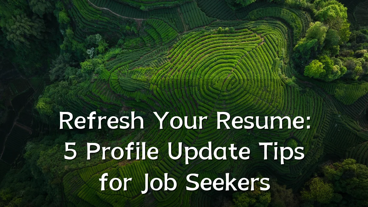 Refresh Your Resume: 5 Profile Update Tips for Job Seekers