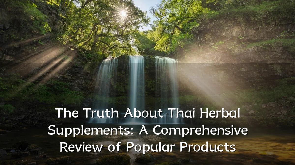 The Truth About Thai Herbal Supplements: A Comprehensive Review of Popular Products
